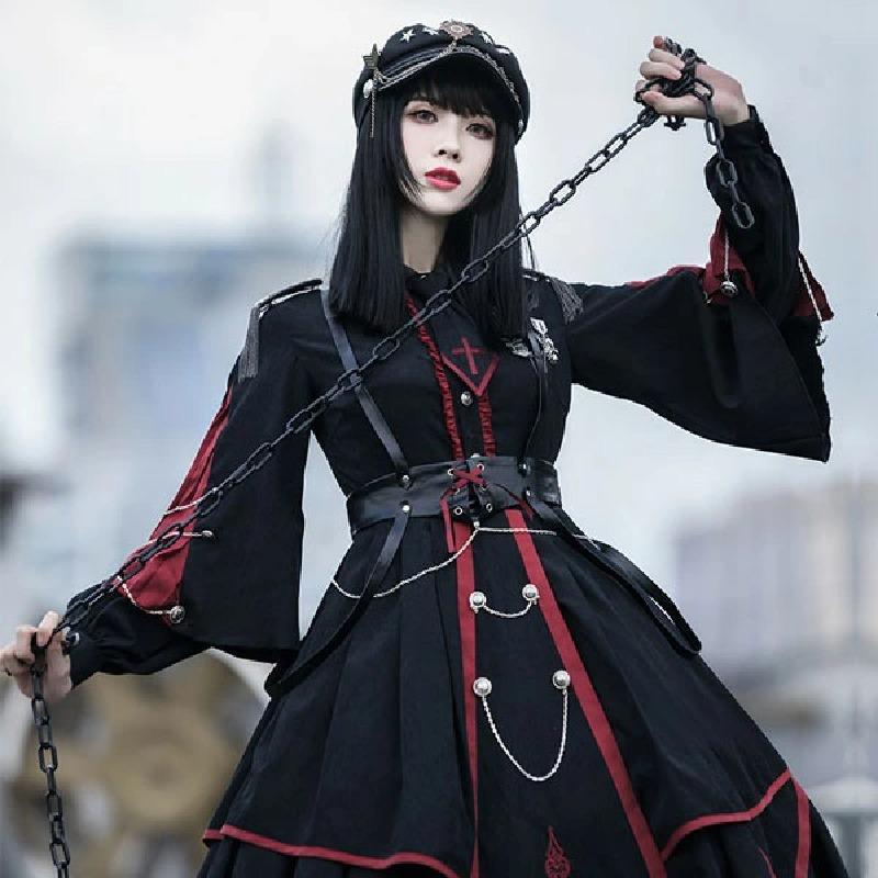 5点セット】Lolita系 ロリータ 軍服 ワンピース ゴスロリ