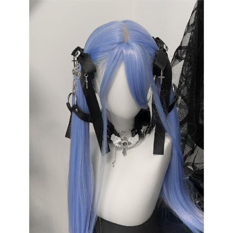 2点セット】ロリータ ヘアアクセサリー ペアセット リボンクリップ 髪