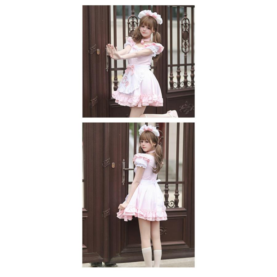 5点セット】メイド服 コスプレ 衣装 仮装 大きいサイズ 女の子