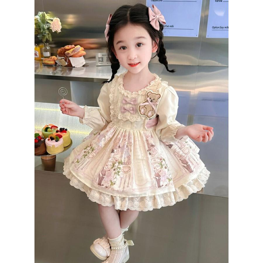 2点セット】子供ドレス 女の子 ハロウィン 仮装 熊ちゃん ワンピース