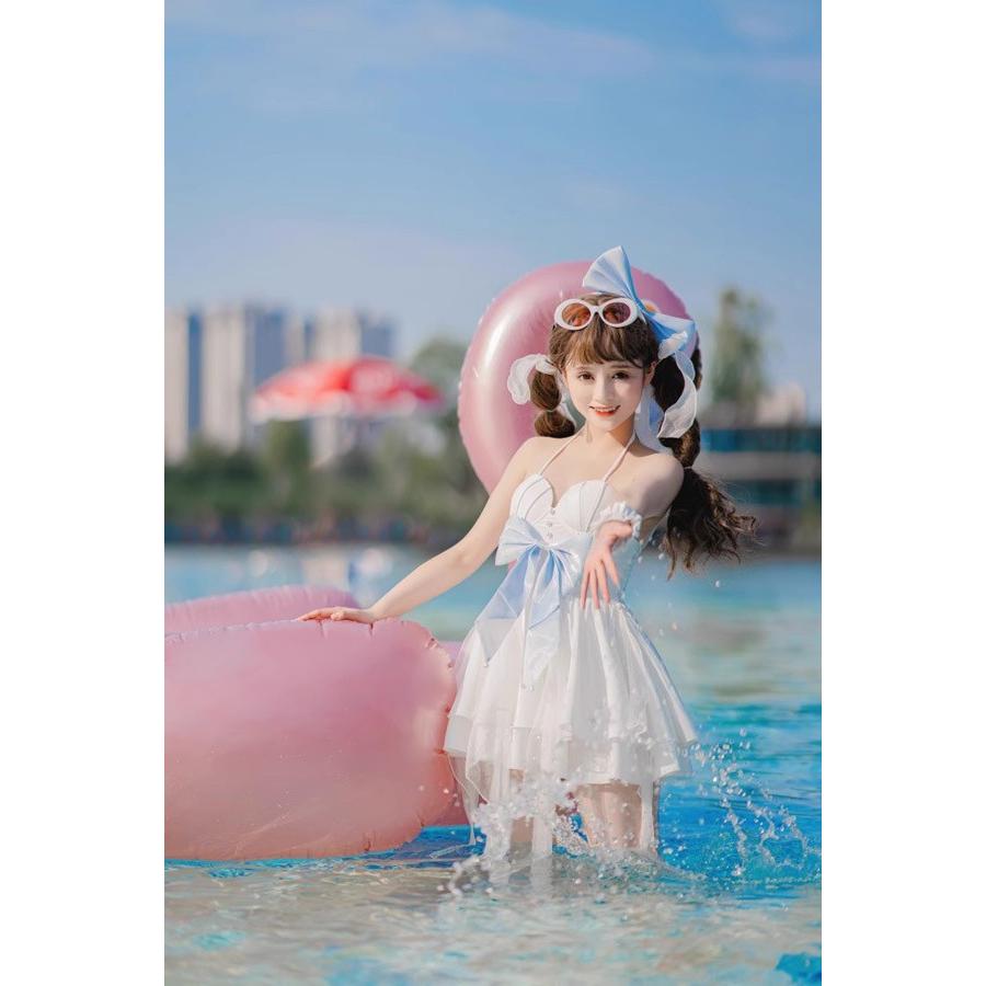 ロリータ 水着 レディース 2タイプ タンキニ ワンピース水着 服みたい