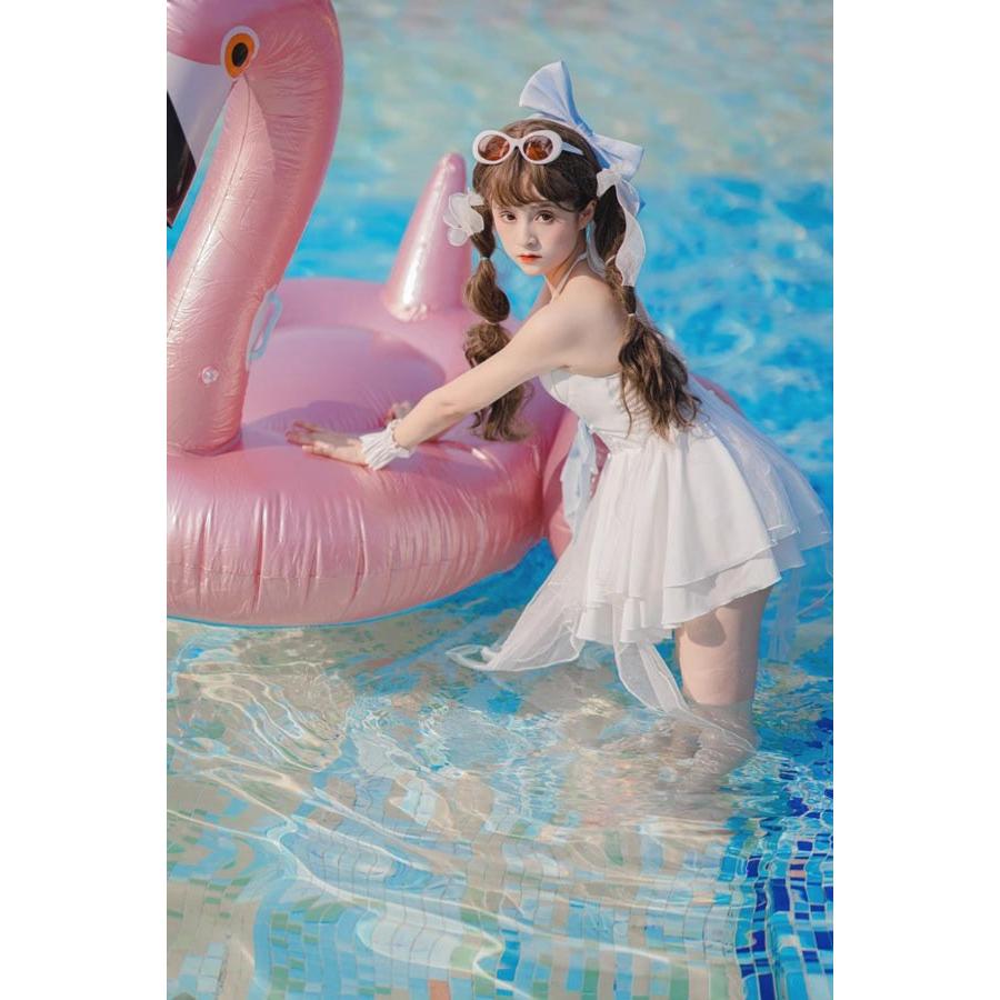 ロリータ 水着 レディース 2タイプ タンキニ ワンピース水着 服みたい