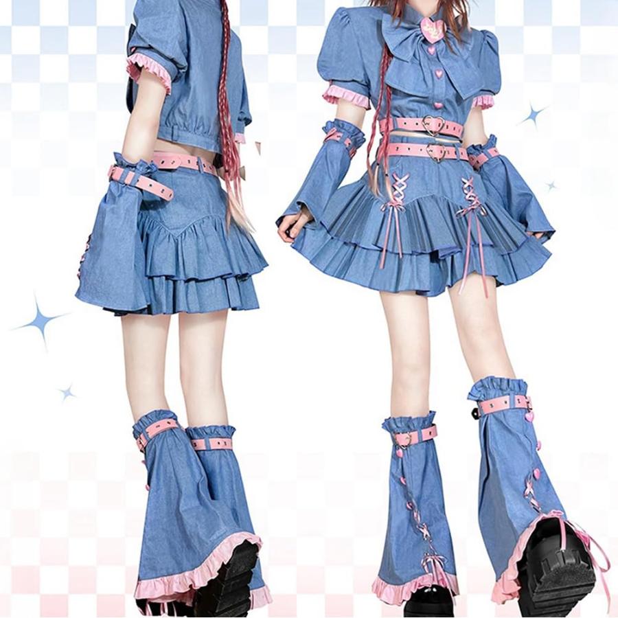 戦う女の子風　ロリータ風 ゴスロリ 地雷系 コスプレ 衣装 デニム 楽天市場】ロリータ風 ゴスロリ 地雷系 コスプレ 衣装 Y2K