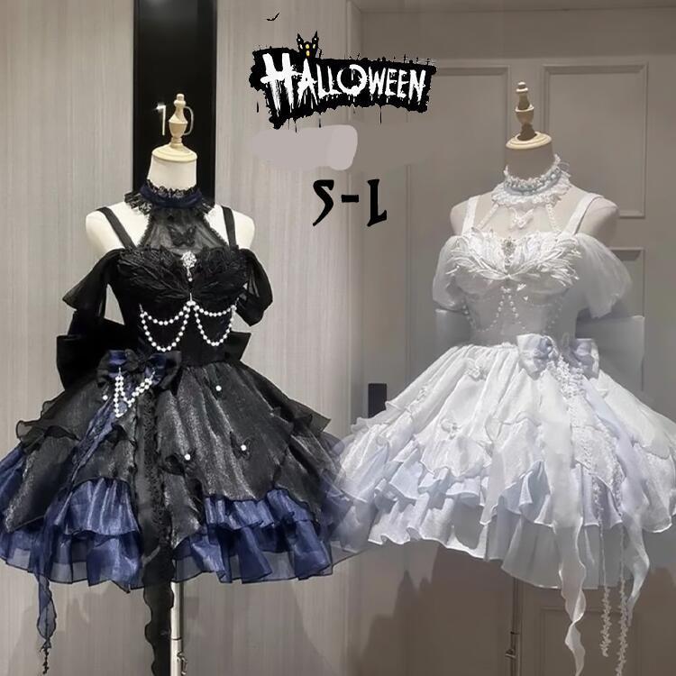 ロリータ ハロウィン LOLITA 可愛い 女性 蝶 白鳥 お姫様 ゴースト 飾