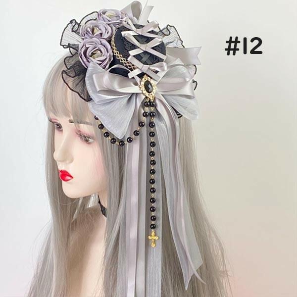 ヘッドドレス ハット ロリィタ 礼装帽子 ミニハット トーク帽 カクテル