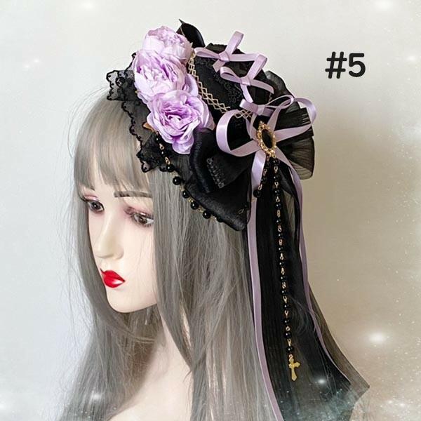 ヘッドドレス ハット ロリィタ 礼装帽子 ミニハット トーク帽 カクテル
