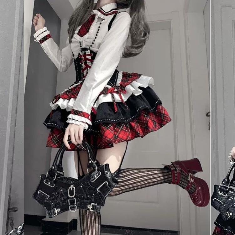 3点セット】お姫様 文化祭 スカート可愛い Lolita ブラウス ロリータ