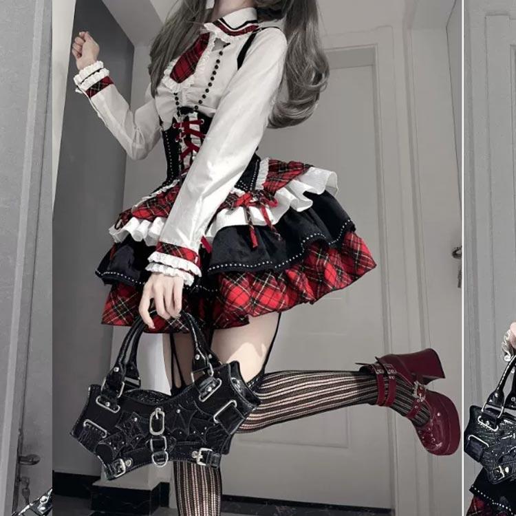 3点セット】お姫様 文化祭 スカート可愛い Lolita ブラウス ロリータ
