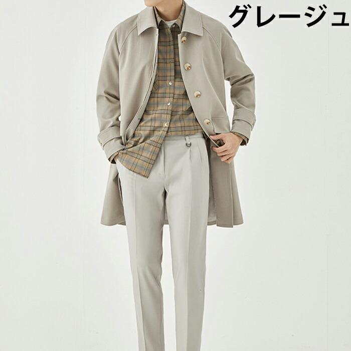 【M-2XL】ステンカラーコート メンズ ビジネス コート スプリングコート オーバーサイズ ビッグシルエット 薄手 ゆったり ロングコート ...