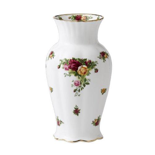 ロイヤルアルバート オールドカントリーローズ　花瓶　フラワーベース ROYAL ALBERT〉オールドカントリーローズのフラワーベース花瓶