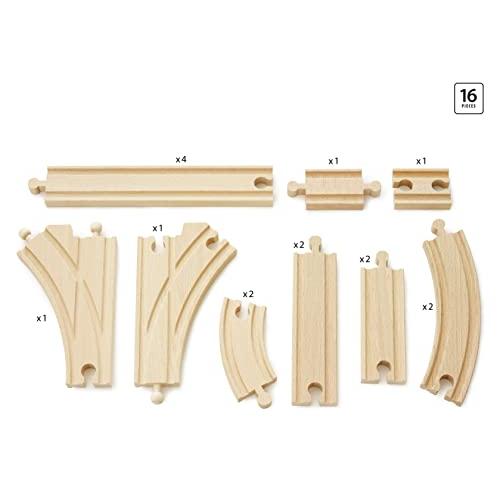 並行輸入品】BRIO (ブリオ) 追加レールセット 16ピース [ 木製