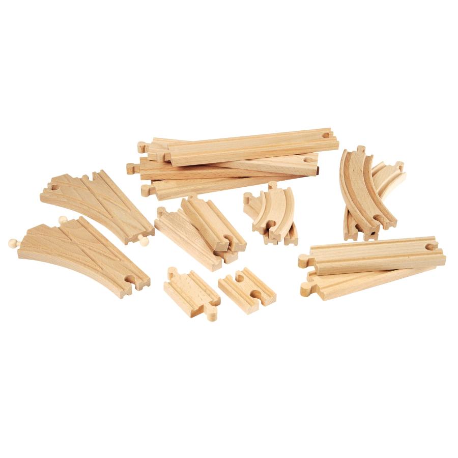 BRIO (ブリオ) 追加レールセット 16ピース [ 木製レール 追加レール おもちゃ ] 33402 cm3dmju Amazon | BRIO (ブリオ) 追加レールセット 16ピース [ 木製