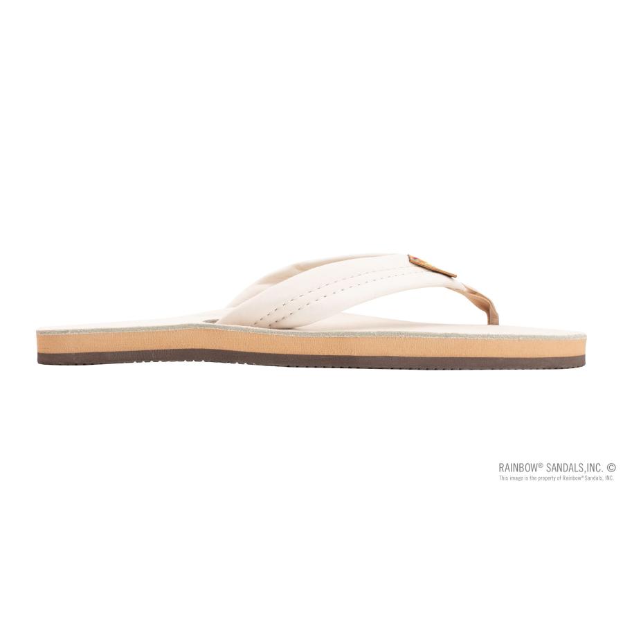RAINBOW SANDALS L 28cm レインボーサンダル　美品　白 別注【RAINBOW SANDALS】 MEDIUM STRAP SINGLE（サンダル