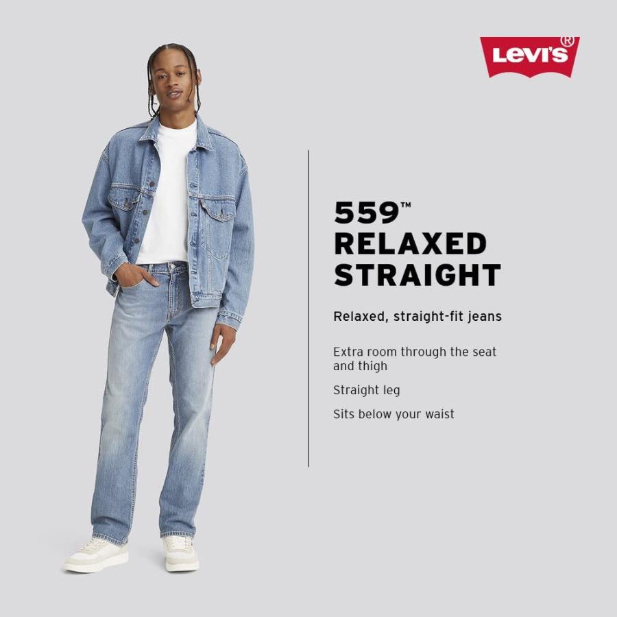 ３枚リーバイス559 ストレート　ビックサイズ　デニム　ジーンズ　W38 L30 並行輸入品】Levi's メンズ 559 リラックスストレートジーンズ