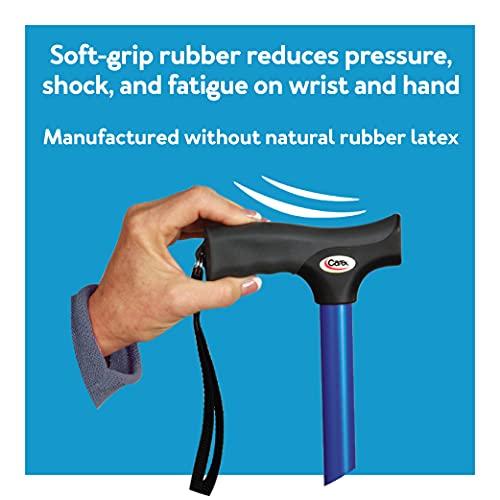 【並行輸入品】Carex Soft Grip Cane， Metallic Blue by Carex Health Brands Carex