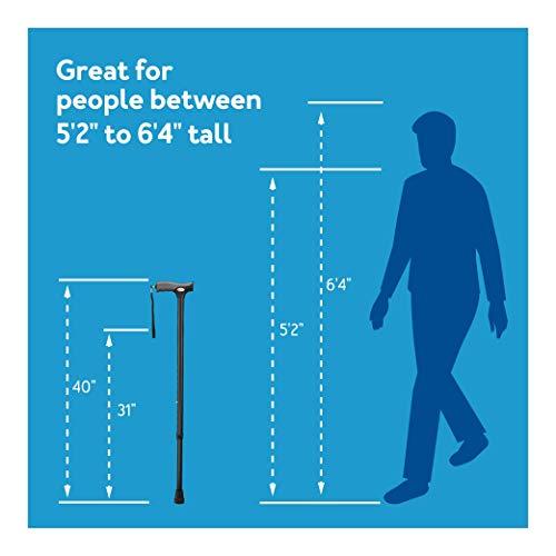 【並行輸入品】Carex Soft Grip Cane， Metallic Blue by Carex Health Brands Carex