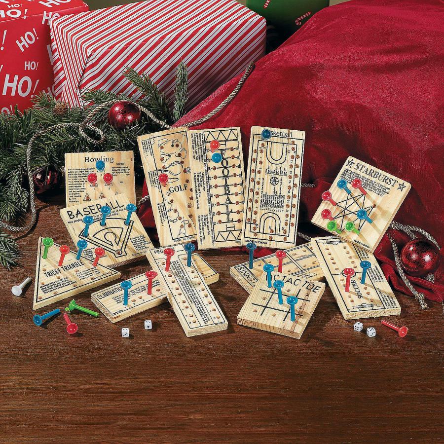 【並行輸入品】Wooden Peg Game Wooden Peg Board Game Variety Pack Set of 12_3