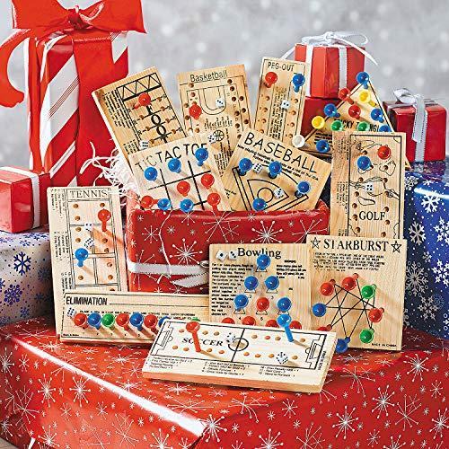 【並行輸入品】Wooden Peg Game Wooden Peg Board Game Variety Pack Set of 12_7