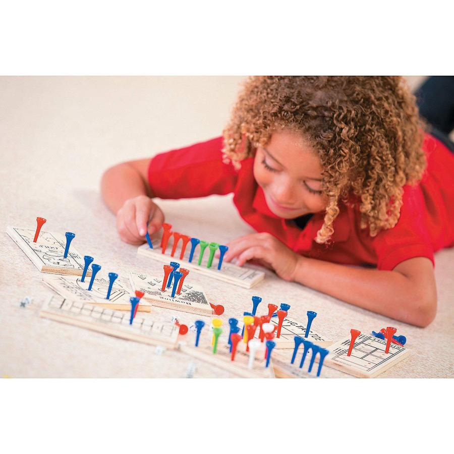 【並行輸入品】Wooden Peg Game Wooden Peg Board Game Variety Pack Set of 12_9