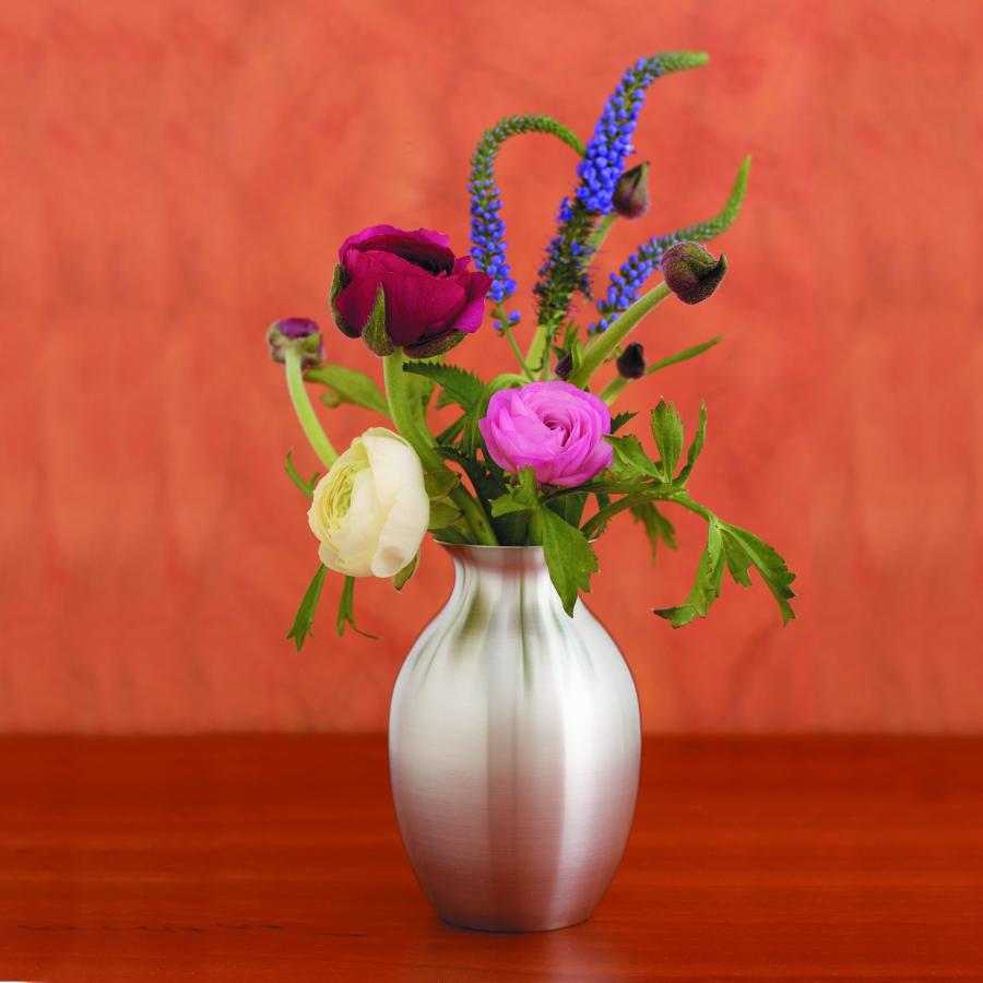 【並行輸入品】DANFORTH Forget Me Not 装飾用花瓶 手作りピューターフローラル花瓶 ホームデコレーションやウェディン_3