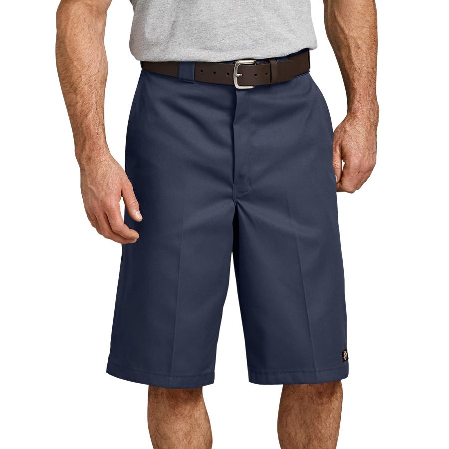 Dickies メンズ 13インチ ルースフィット マルチポケット付き ワークショーツ US サイズ: W38 カラー: ブルー  並行輸入品 | 