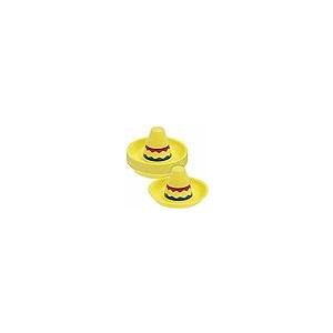 【並行輸入品】Fun Express ミニプラスチックソンブレロハット シンコ・デ・マヨ用 パーティー装飾 一般的な装飾 センターピース シンコ