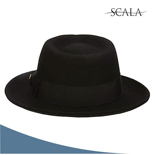 【並行輸入品】SCALA 中折れ帽 メンズ クラッシック 潰せる ウールフェルト US サイズ: Large カラー: グレイ Scala Cl |  | 09