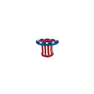 【並行輸入品】Beistle 57893 空気注入式 愛国的 帽子クーラー 27 x 18インチ Beistle USA Stars & Str