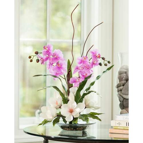 【並行輸入品】Magnolias \u0026 Orchids Silk Flower Arrangementの画像