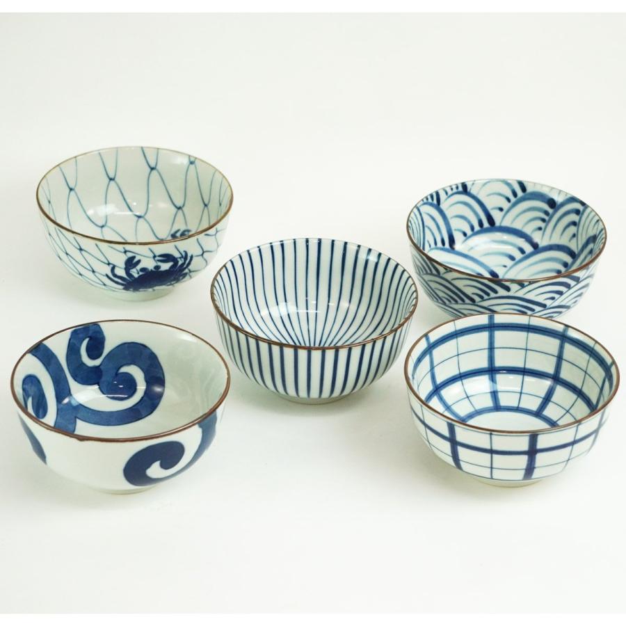 並行輸入品】西海陶器 清秀窯 染付 絵変り 丼 和風 どんぶり 鉢 直径