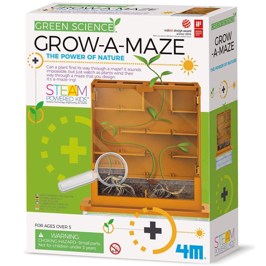 【並行輸入品】4M Green Science Grow A Maze Kit, Build A Plant Maze Science Kitの画像