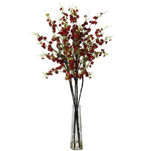 【並行輸入品】Cherry Blossoms with花瓶シルクFlower Arrangement 12\" x 12\"" x 35\"" レッド 1"_1