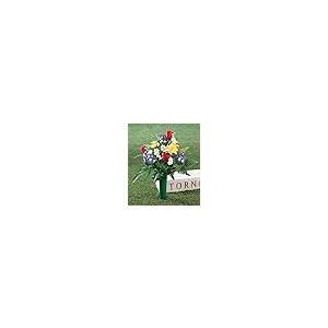 Kimball Memorial Silk Flowers OakRidge Bright Spring Memori 【フラワーアレンジメントフェイクフラワーリビングルーム】 並行輸入品
