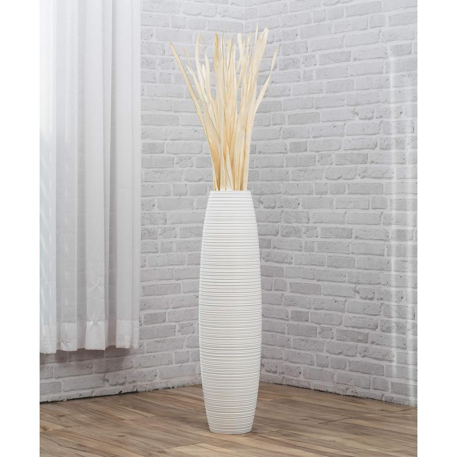 並行輸入品】Leewadee シルバー大型花瓶 パンパスグラス用の木製花瓶