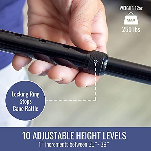 【並行輸入品】DMI Adjustable Designer Cane with Offset Handle， Comfort Grip and_7