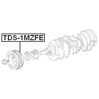【並行輸入品】134080A010 Crankshaft Pulley Engine 1Mzfe For Toyota Febest_3