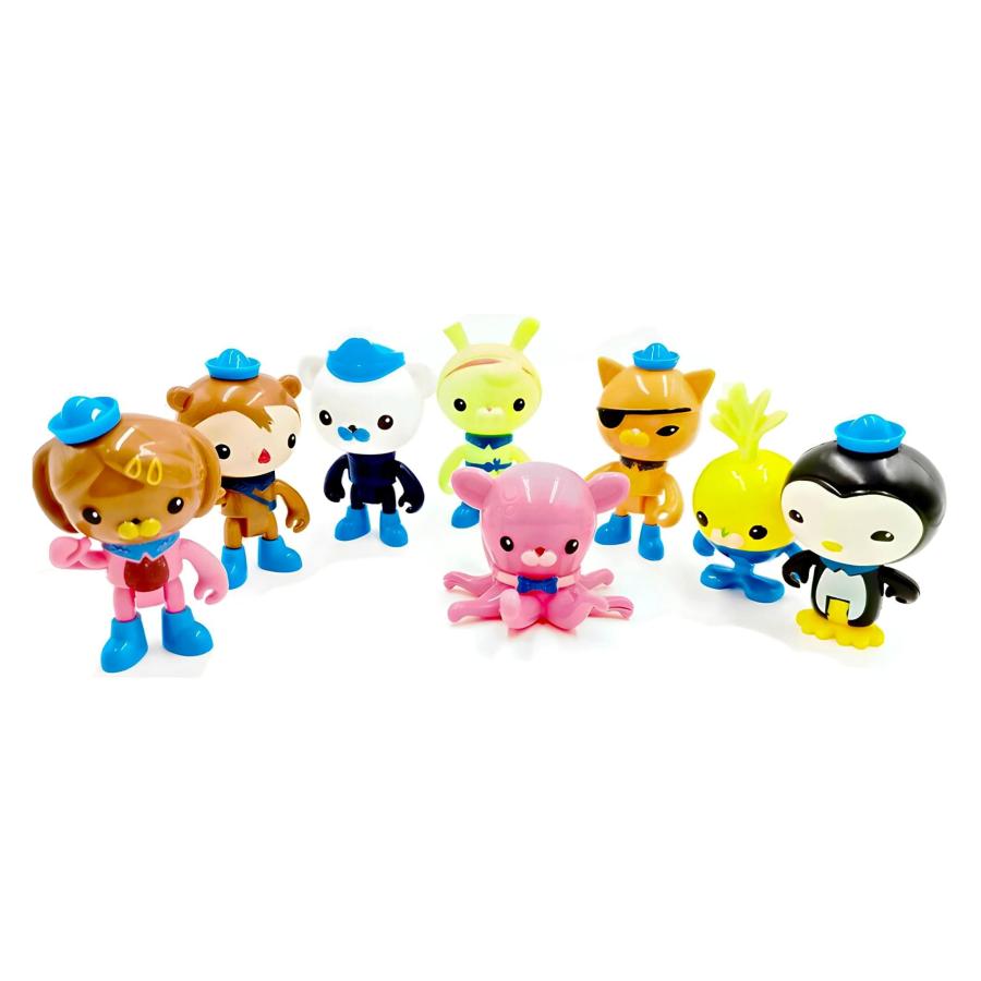 オクトノーツ フィギュアと基地セット オクトノーツと地上のミッション クルーフィギュア 8体 ギフト