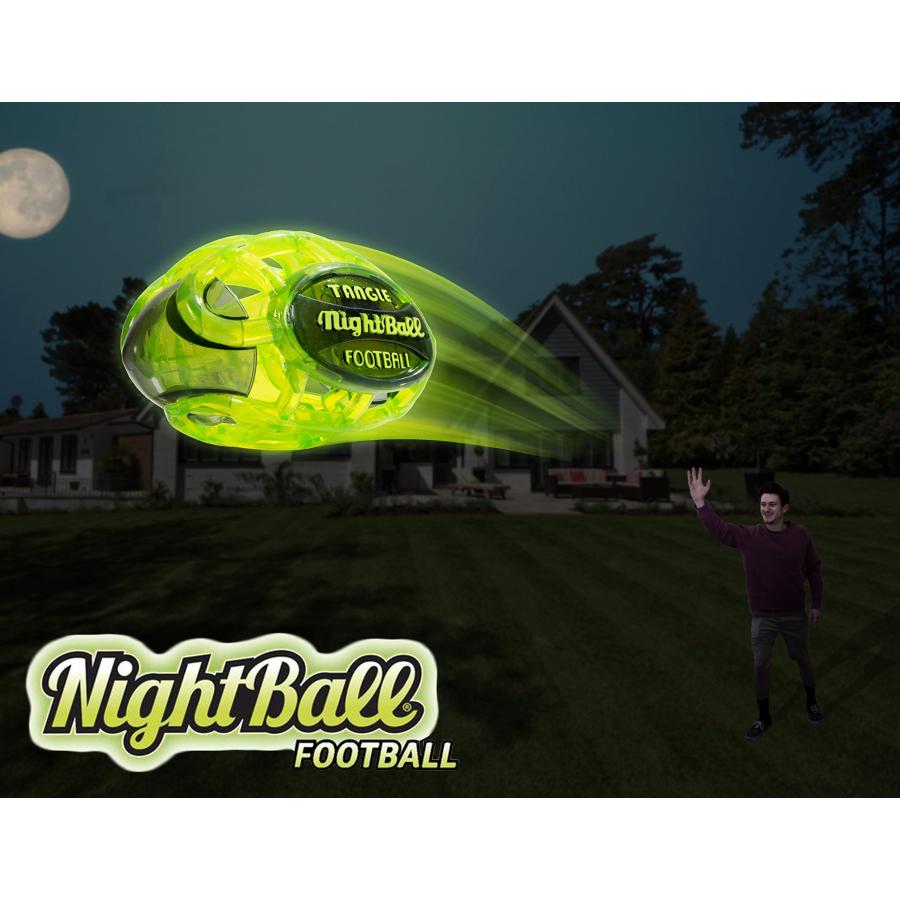 【並行輸入品】Tangle ナイトボール 暗闇で光る ライトアップLEDフットボール 大 L グリーン 79827 Tangle NightBa_9
