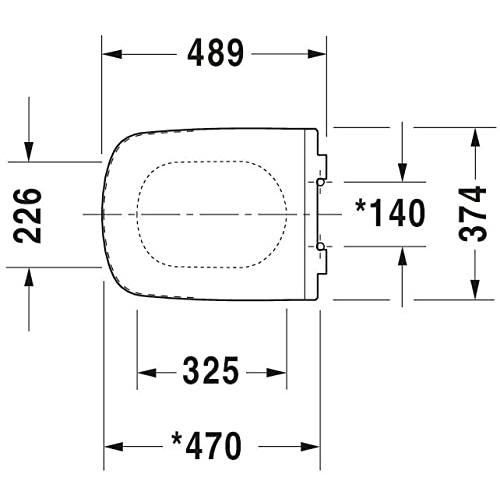 【並行輸入品】Duravit 0060510000 Durastyle Seat and Cover by Duravit Duravit 00