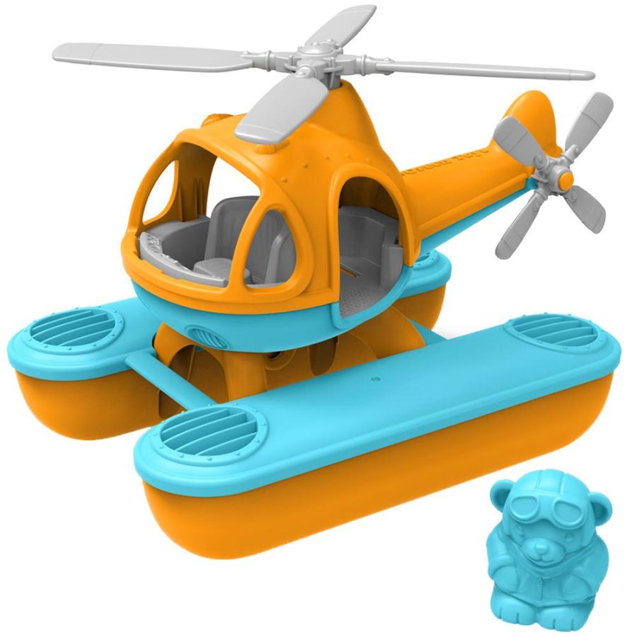 ヘリ、オレンジ、ピンク、グレー、グリーン 並行輸入品】Green Toys (グリーントイズ) 水上ヘリコプター