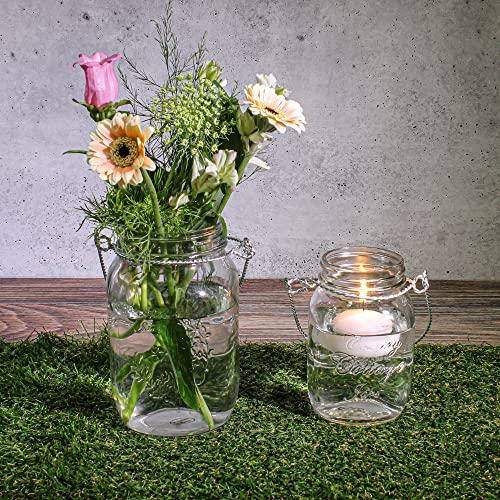 【並行輸入品】Eastland〓 メイソンジャー ハンドルガラス付き 6.5インチ 12個セット Eastland〓 Mason Jar wit_9