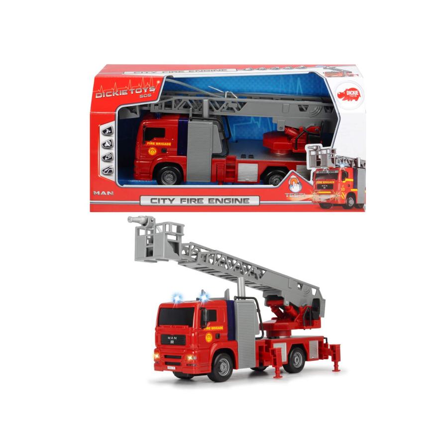 並行輸入品】DICKIE TOYS 12インチ ライト&サウンド SOS 消防車(作動