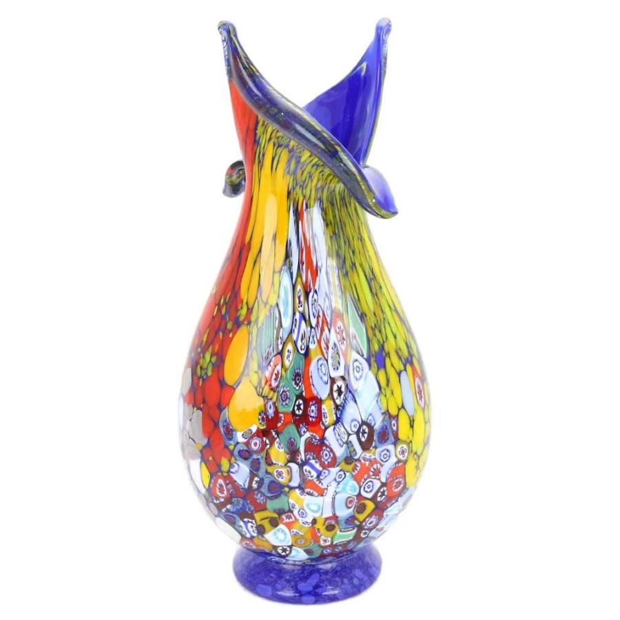 並行輸入品】GlassOfVenice ムラーノガラス ミルフィオリ 咲く花瓶