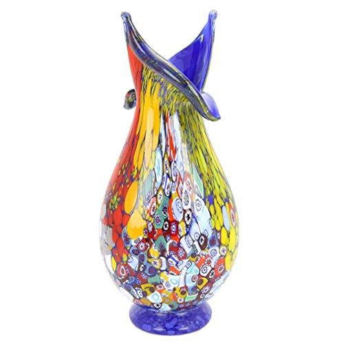 並行輸入品】GlassOfVenice ムラーノガラス ミルフィオリ 咲く花瓶