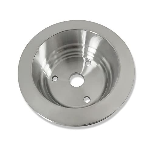 【並行輸入品】DEMOTOR PERFORMANCE 光沢仕上げ シングルグルーブ クランク プーリー ロングウォーターポンプ LWP SBCス_1
