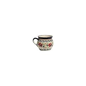 【並行輸入品】Polish Pottery Potbelly Coffee Mug 16 Oz. From Zaklady Ceramiczn