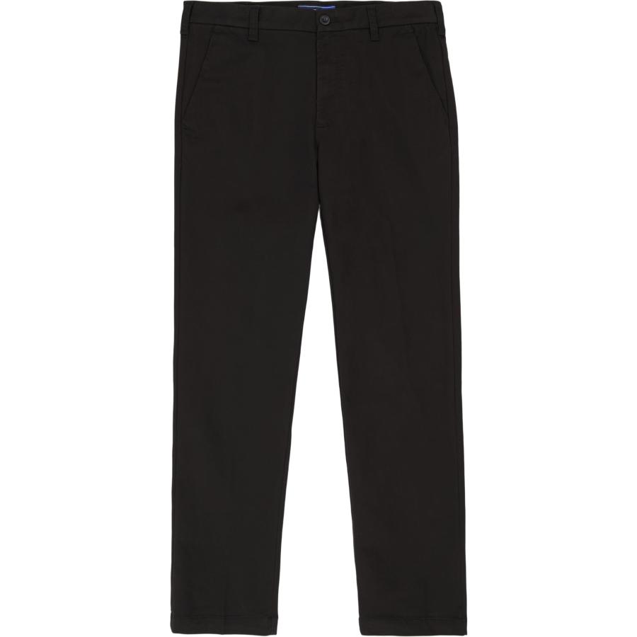 【並行輸入品】[IZOD] メンズ パフォーマンス ストレッチ ストレートフィット フラットフロント チノパンツ， ブラック， 34W x 32