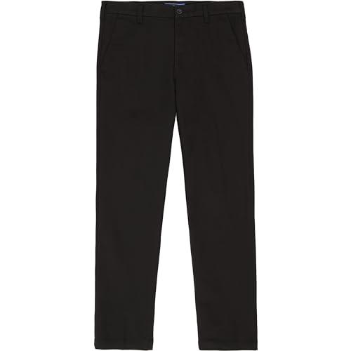 【並行輸入品】[IZOD] メンズ パフォーマンス ストレッチ ストレートフィット フラットフロント チノパンツ， ブラック， 34W x 32