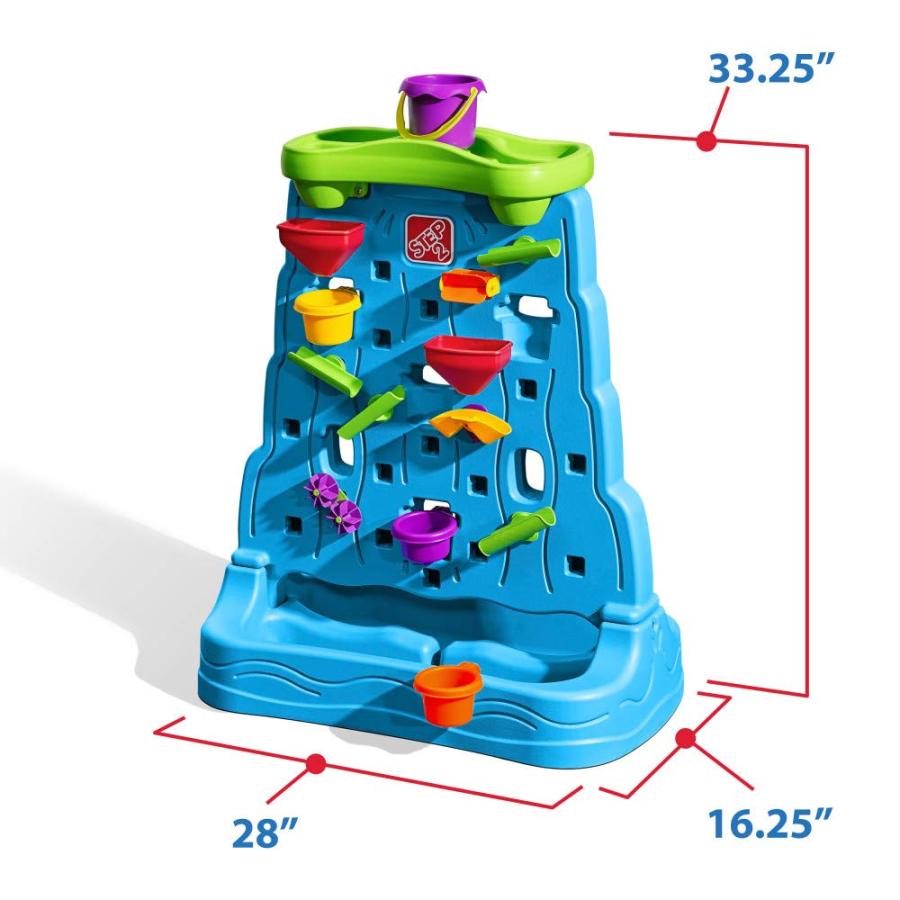 【並行輸入品】step2 Waterfall Discovery壁プレイセットfor Toddlers   キッズアウトドアアクティビティ水スプの画像