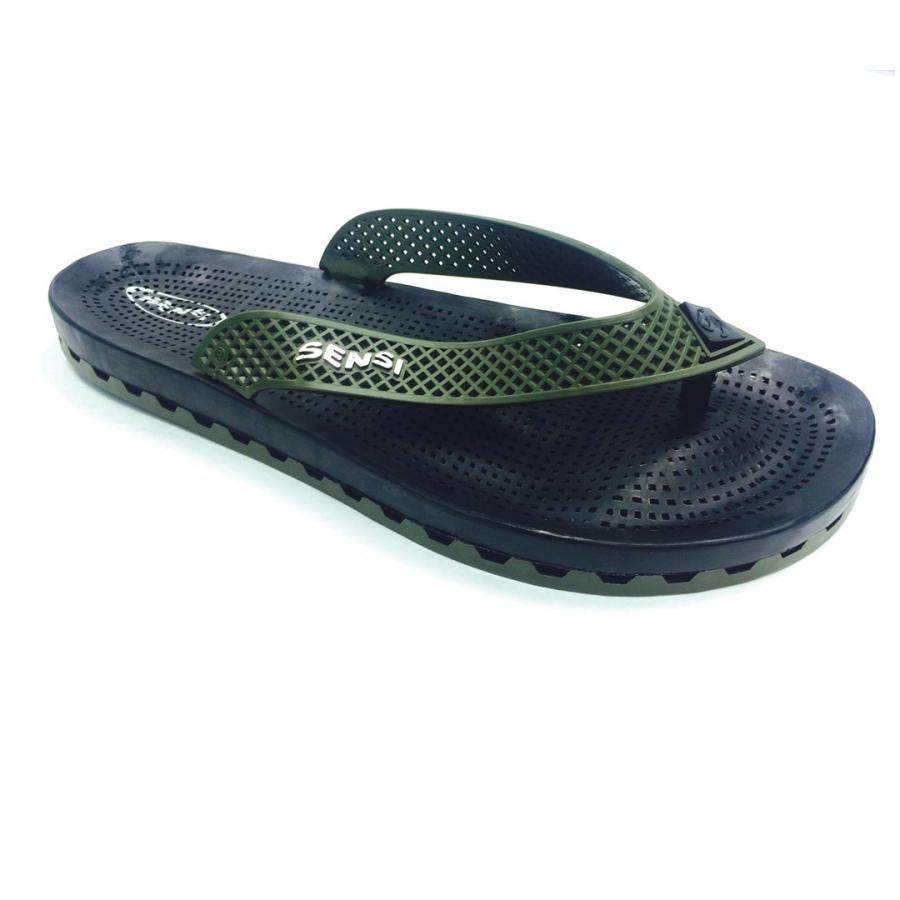 【並行輸入品】Sensi Sandals 'Wave' メッシュ ビーチサンダル (6、カーキグリーン) Sensi Sandals 'Waveの画像